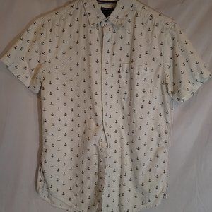 On The Road Slim Fit Short Sleeve Button Up Shirt size-Small